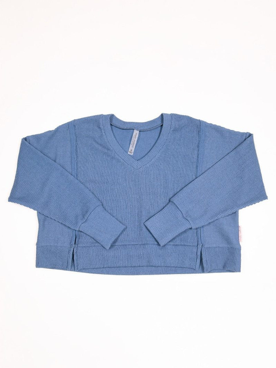 Simply Southern - Corded Knit Sweater - Dark Blue