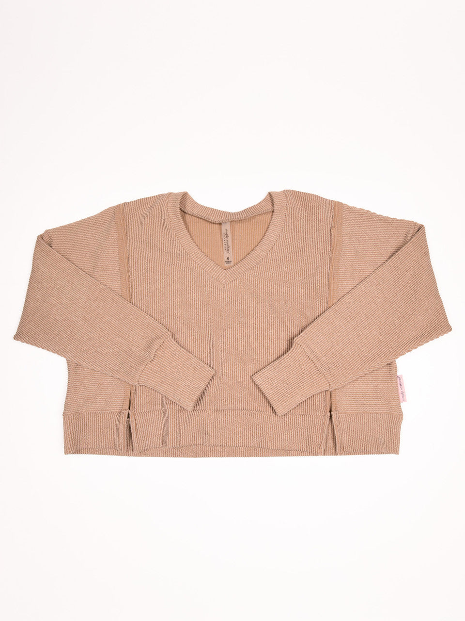 Simply Southern - Corded Knit Sweater - Umber