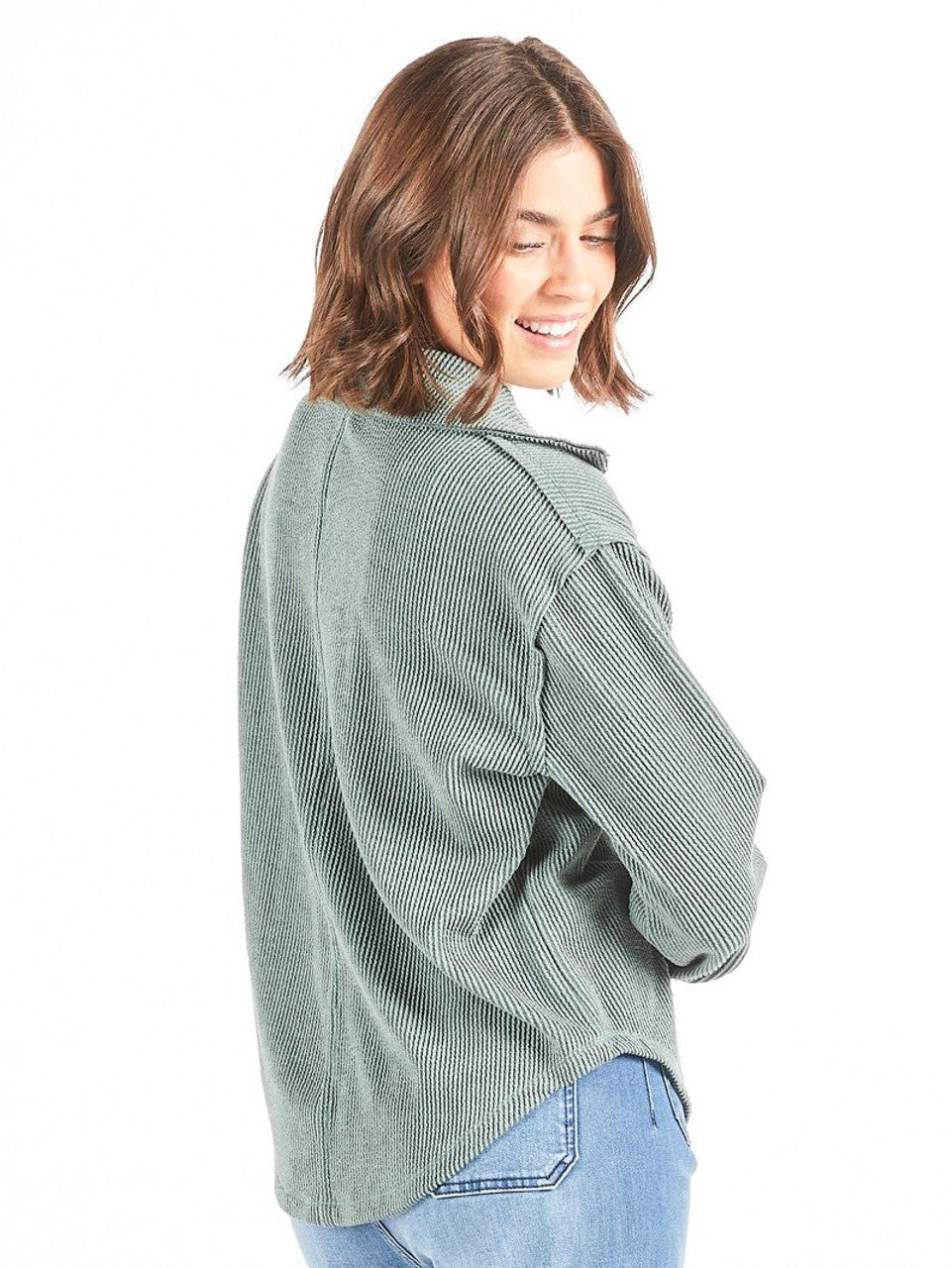 Simply Southern - Collared Knit Top - Jade - 2025