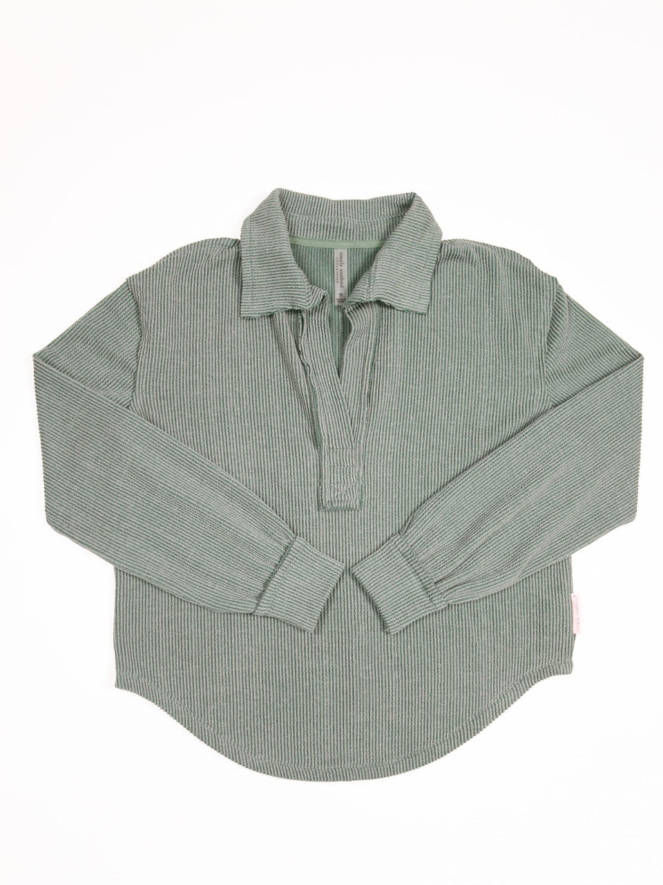 Simply Southern - Collared Knit Top - Jade - 2025