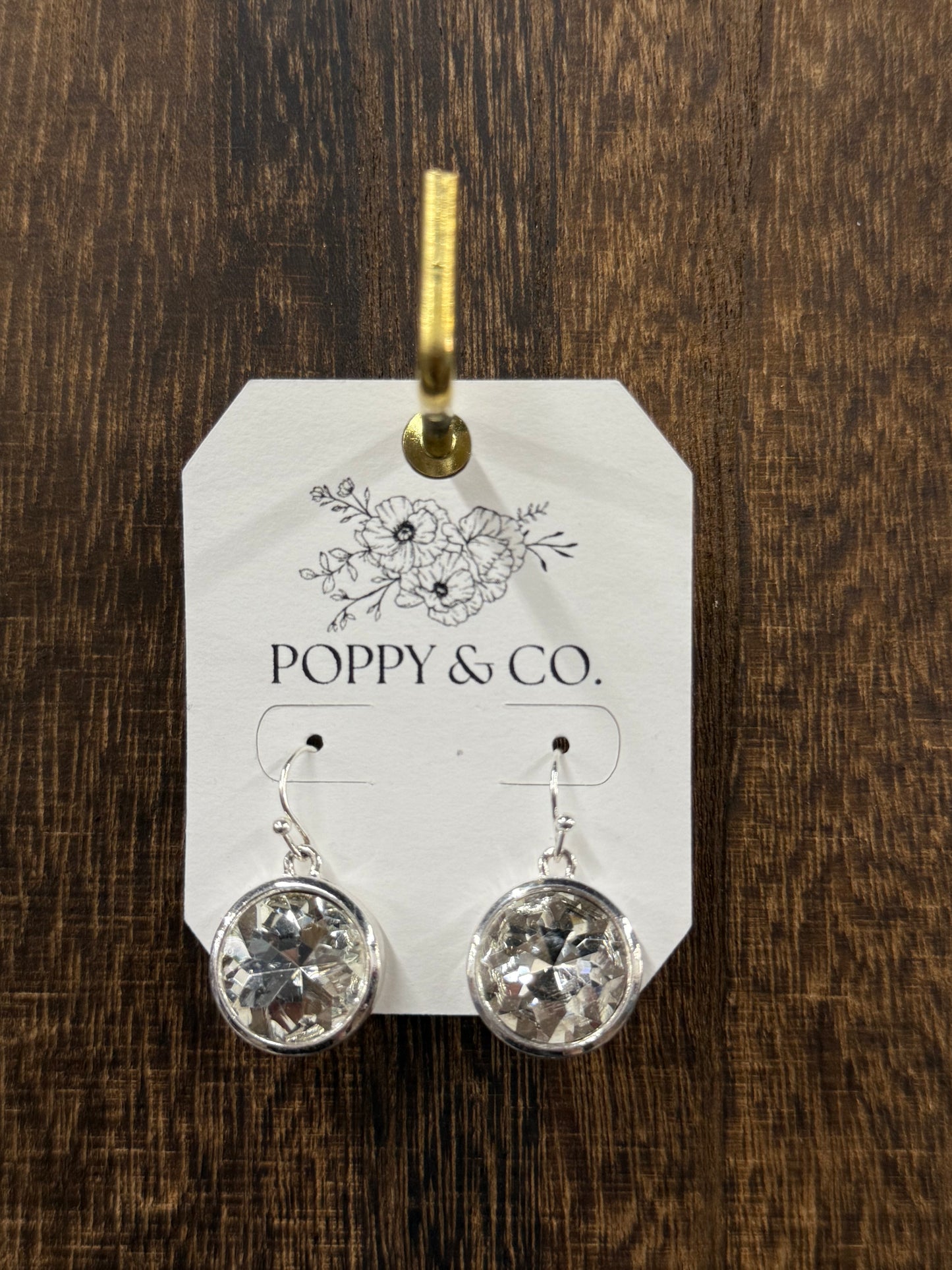 The Katelle Earrings - Silver/Crystal