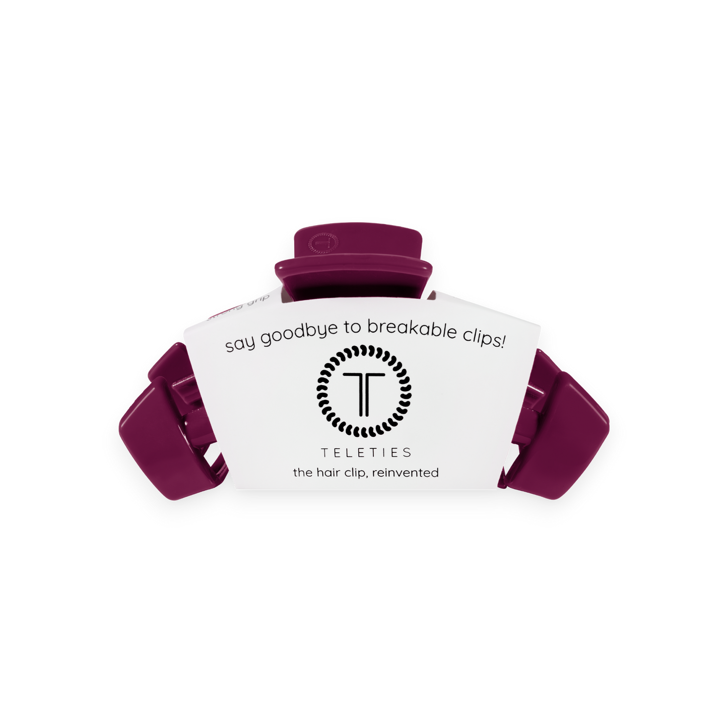 TELETIES - Classic Small Claw Clip - Mulberry