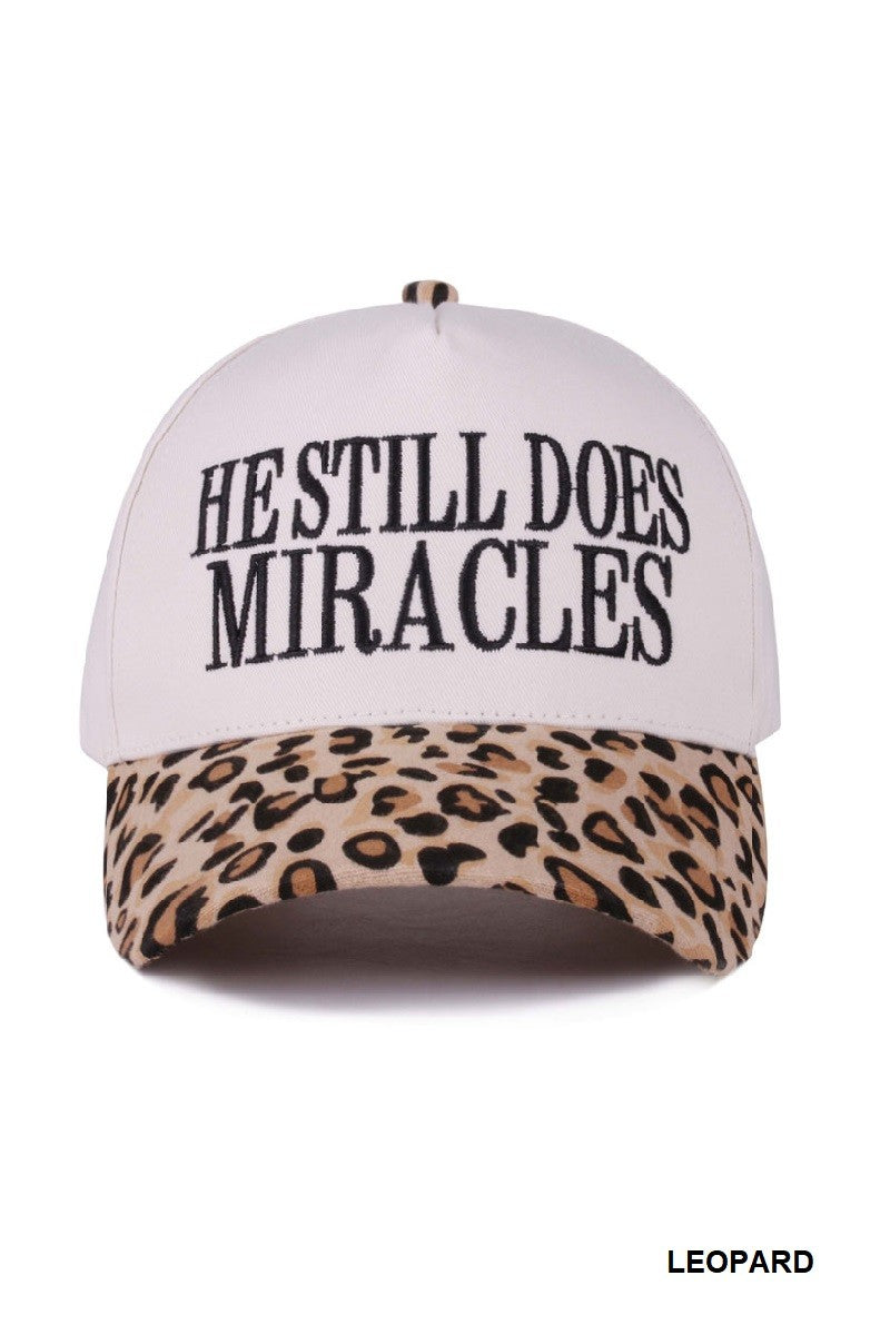 The He Still Does Miracles Hat - Leopard