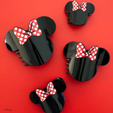 TELETIES - Medium Flat Hair Clip - Disney: Minnie Mouse Shaped