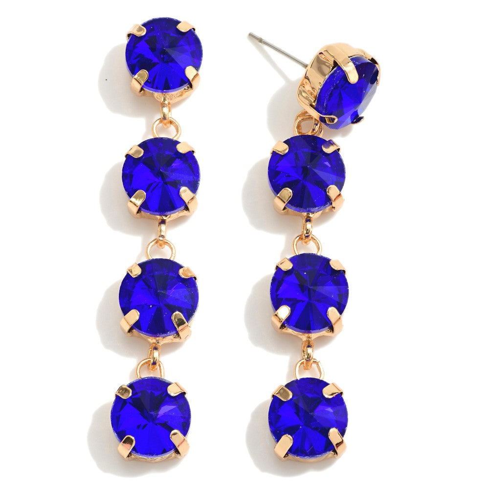 FINAL SALE - The Mia Earrings - Sapphire