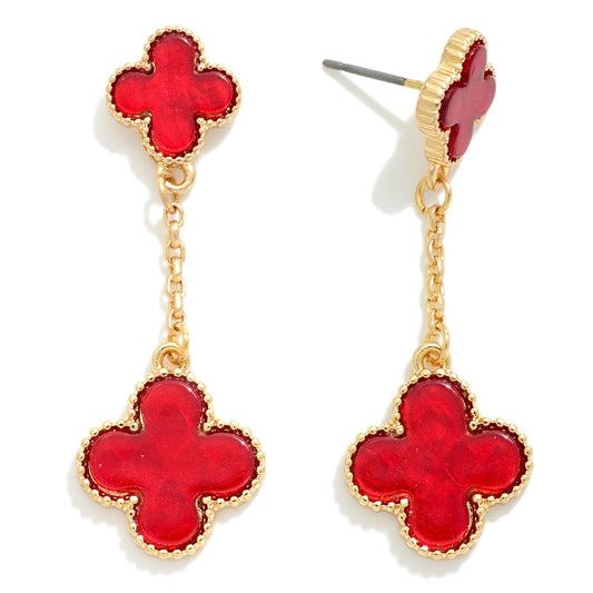 The Gracyn Earrings - Red