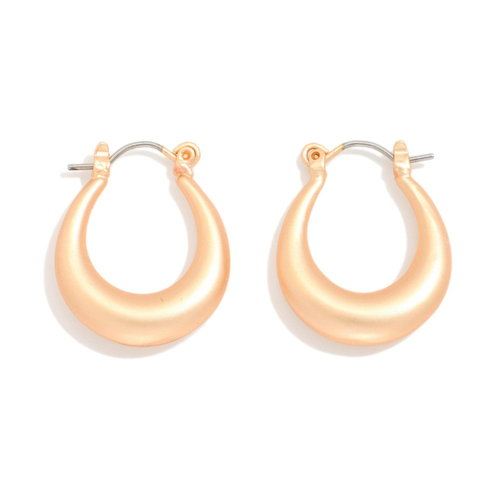 The Clara Earrings - Matte Gold