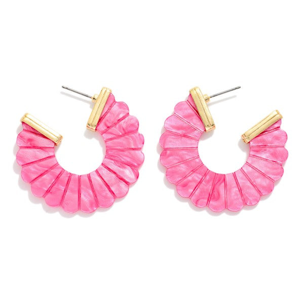 The Jolie Earrings - Fuchsia