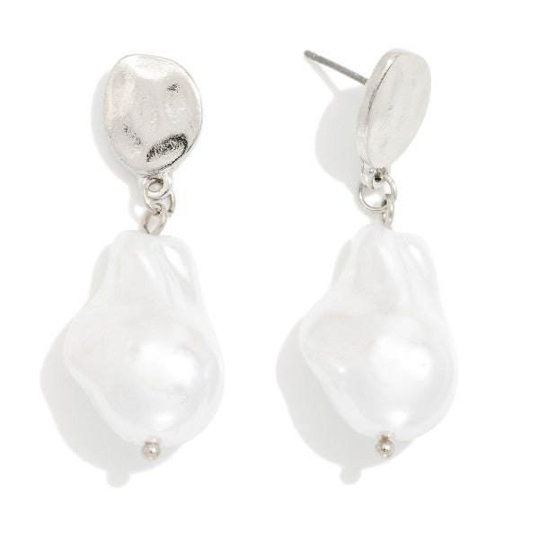 The Aisling Earrings - Silver/Pearl