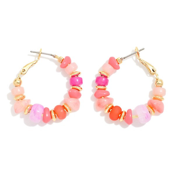 The Adelie Earrings - Rose