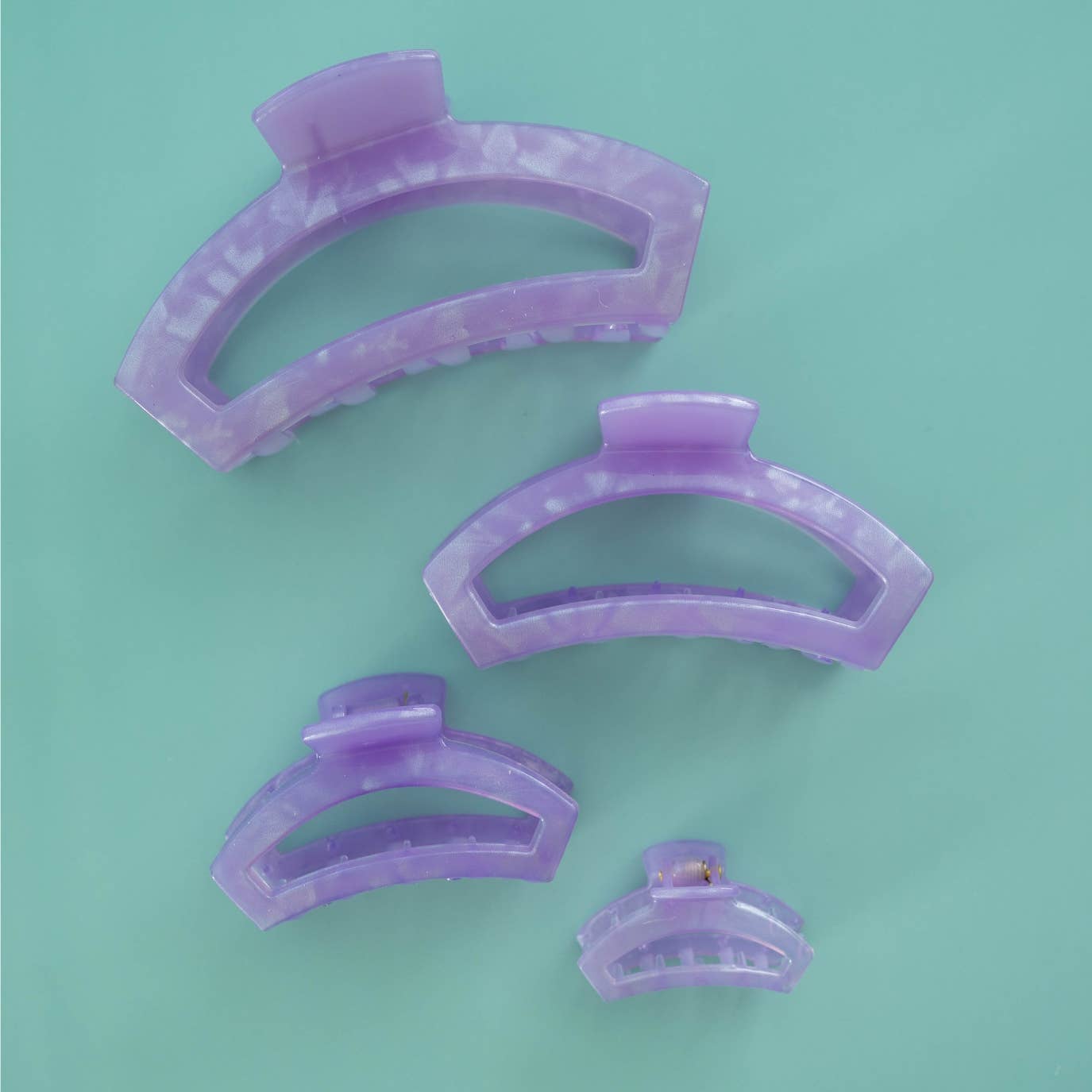 TELETIES - Open Medium Hair Clip - Lavender Mist