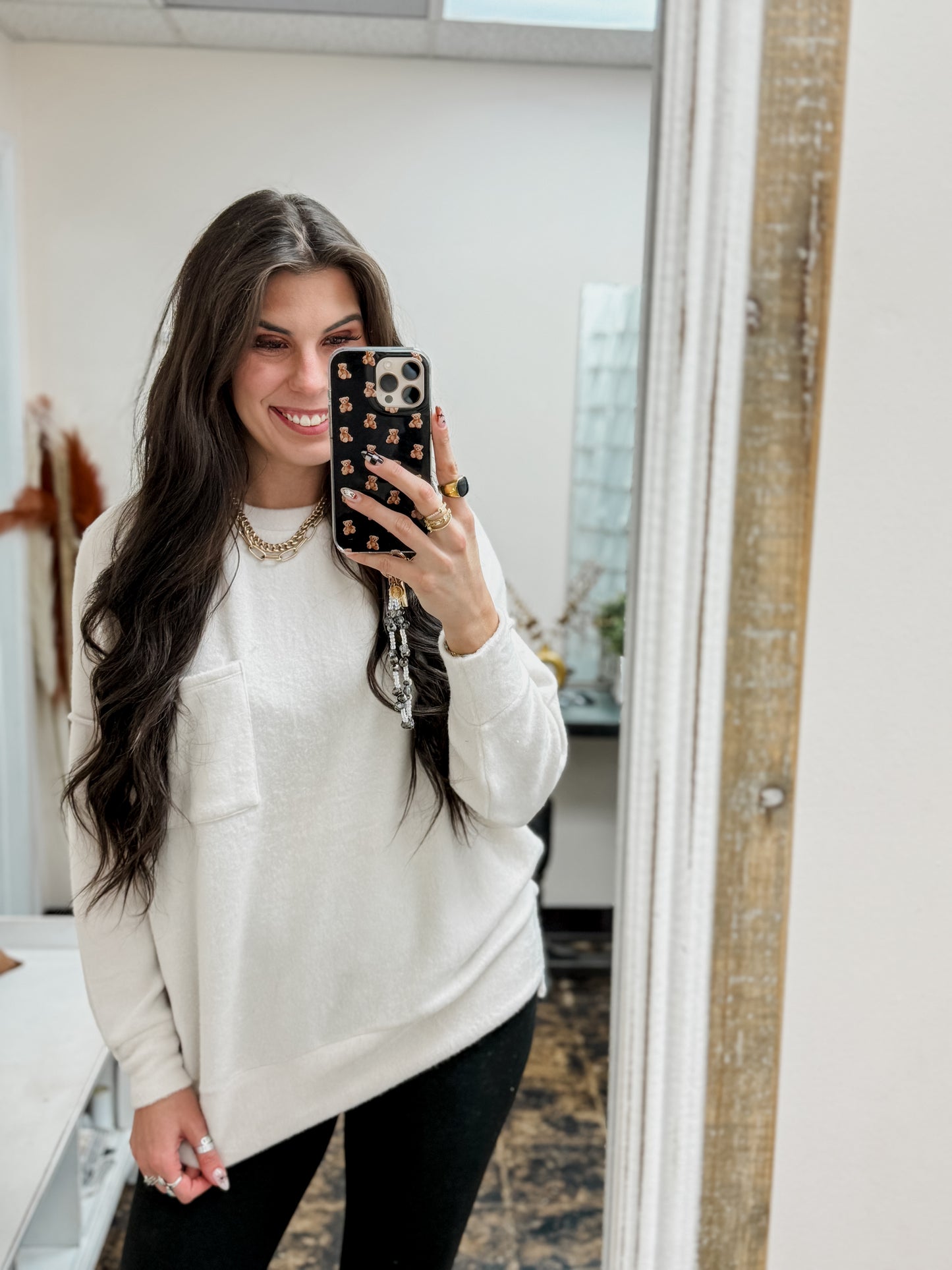 The Tangee Melange Sweater - Sand Beige