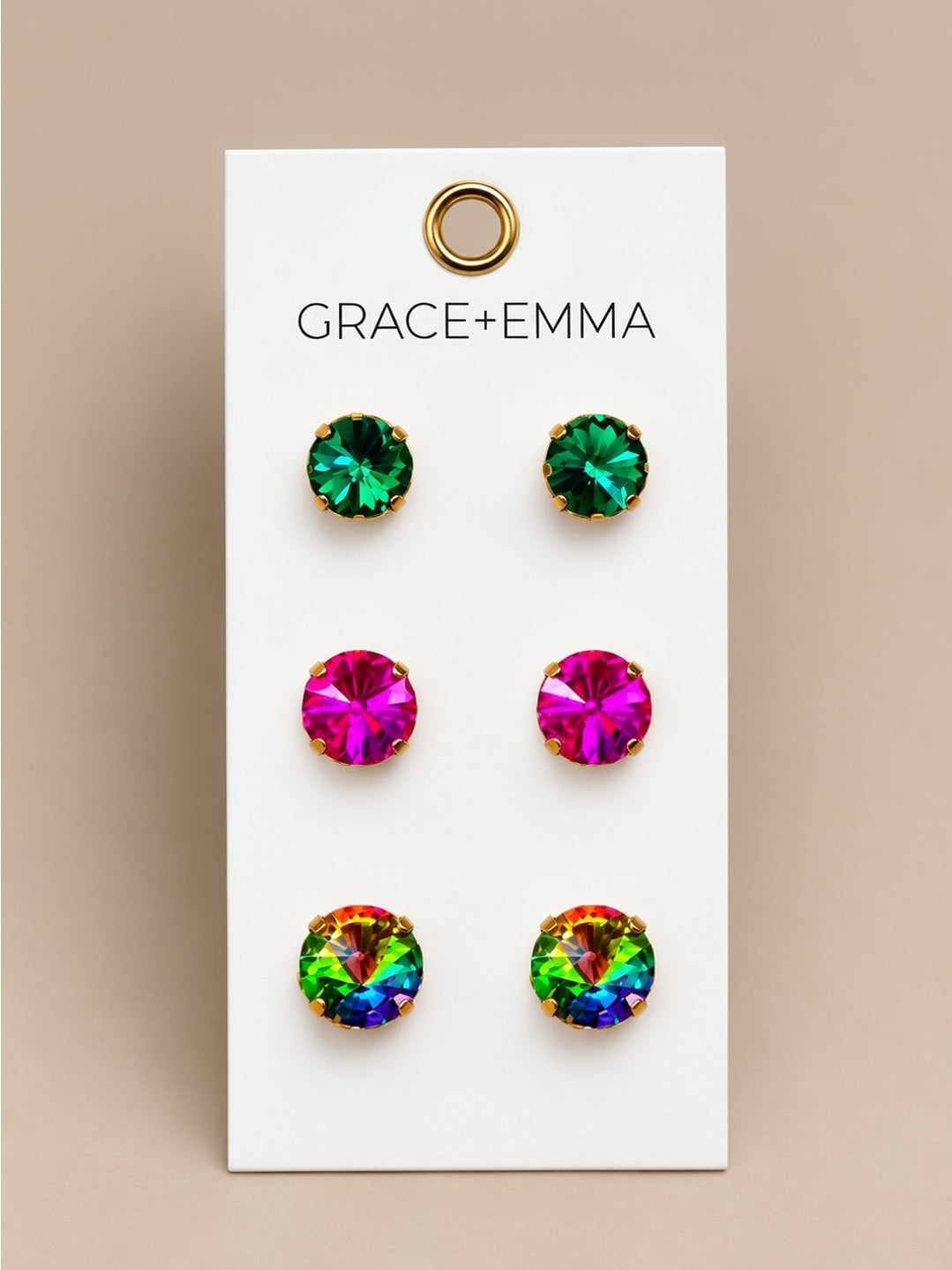 The Leia Earring Stud Set - Multi