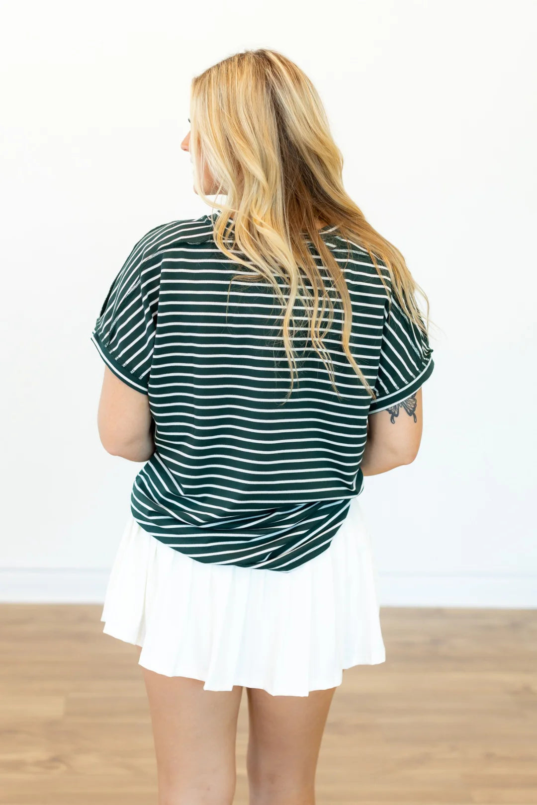 The Lucy Striped Top - Green