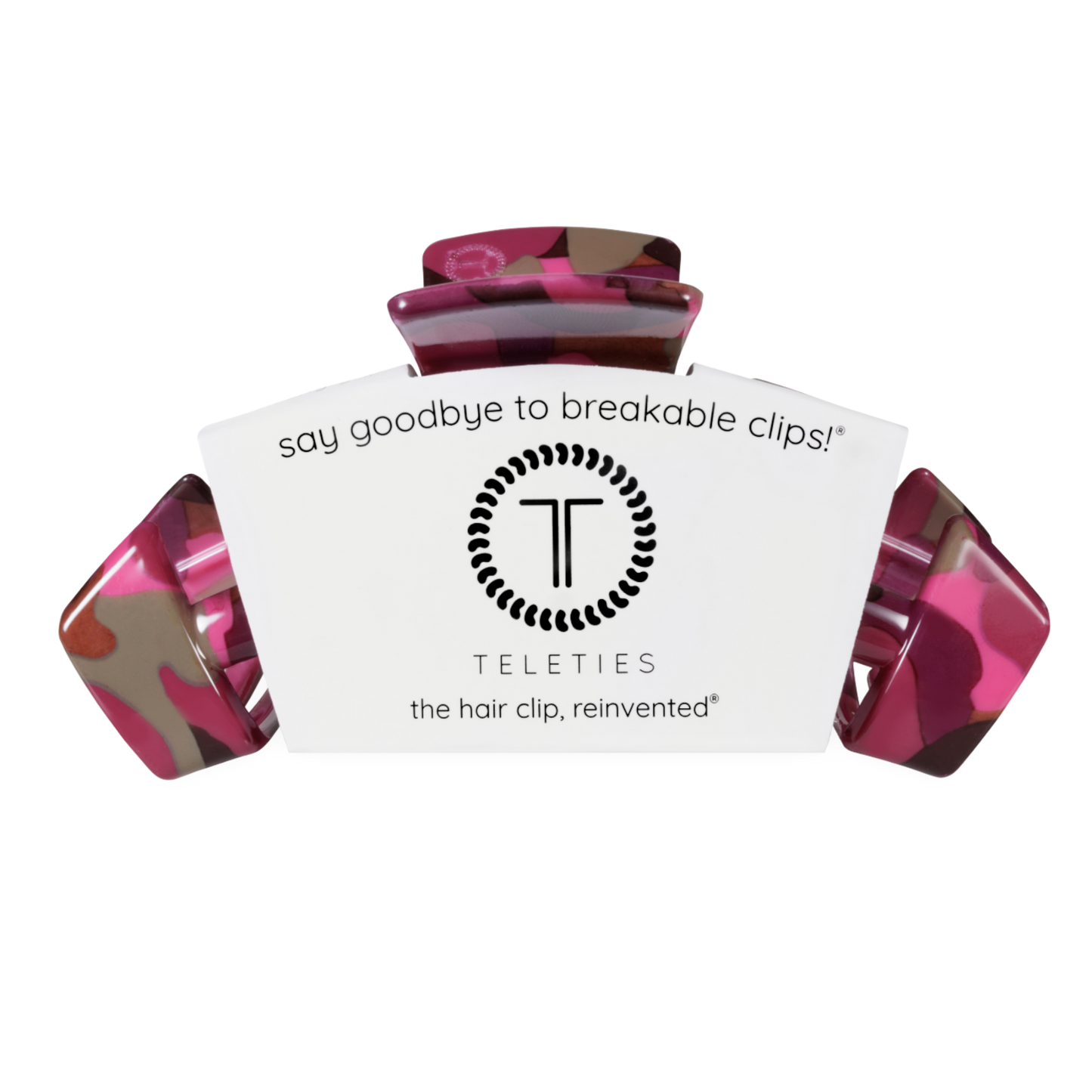 TELETIES - Classic Large Claw Clip - Garden Glam