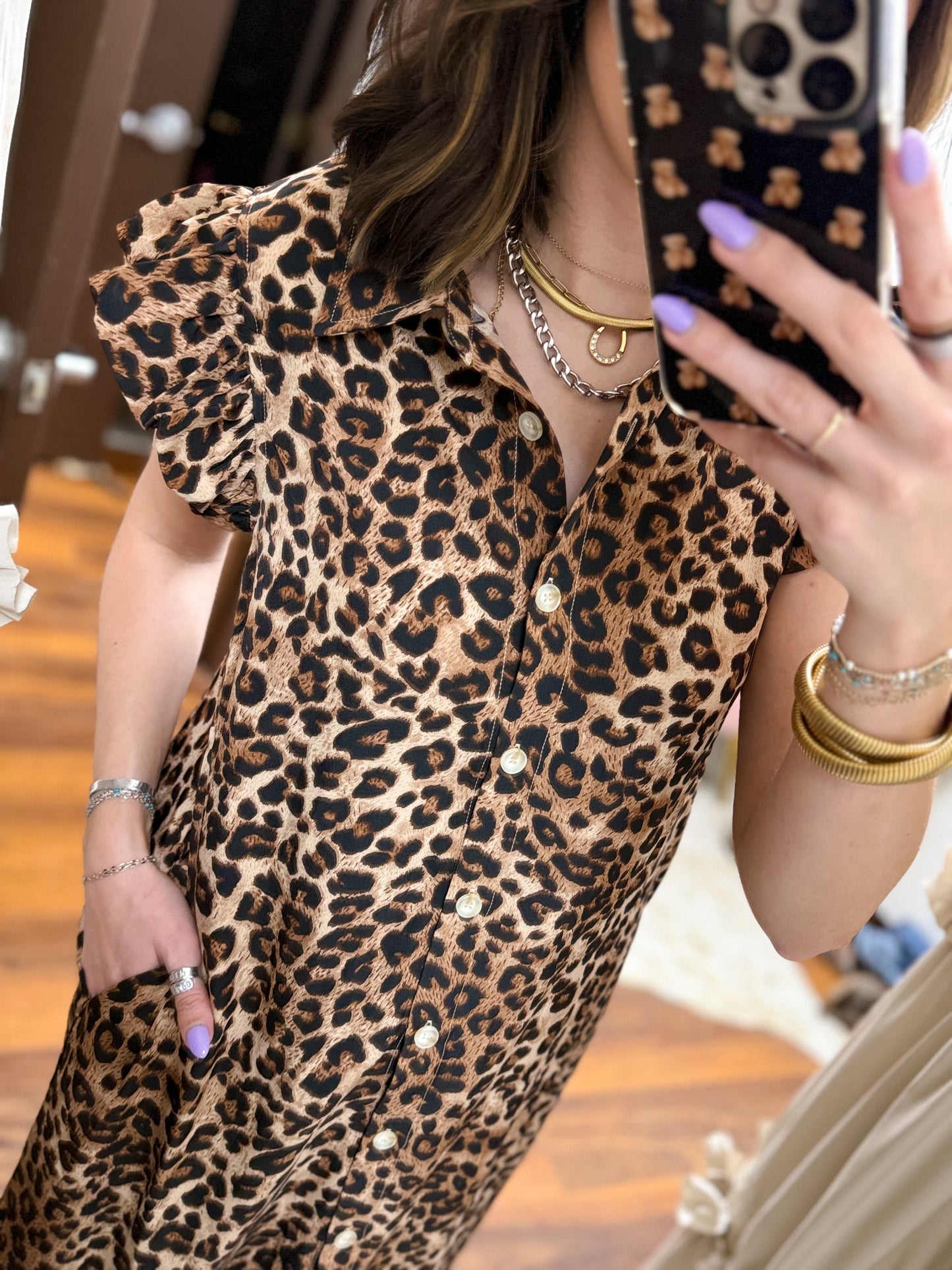 The Brandie Dress - Leopard