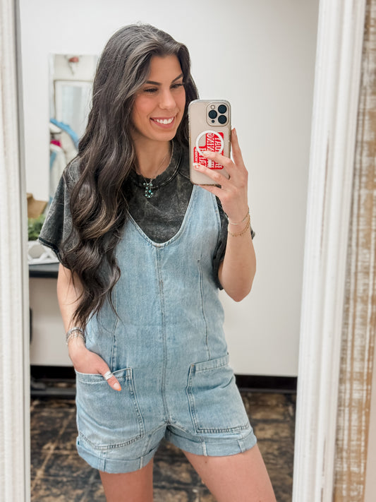 FINAL SALE - The Darla Denim Overalls