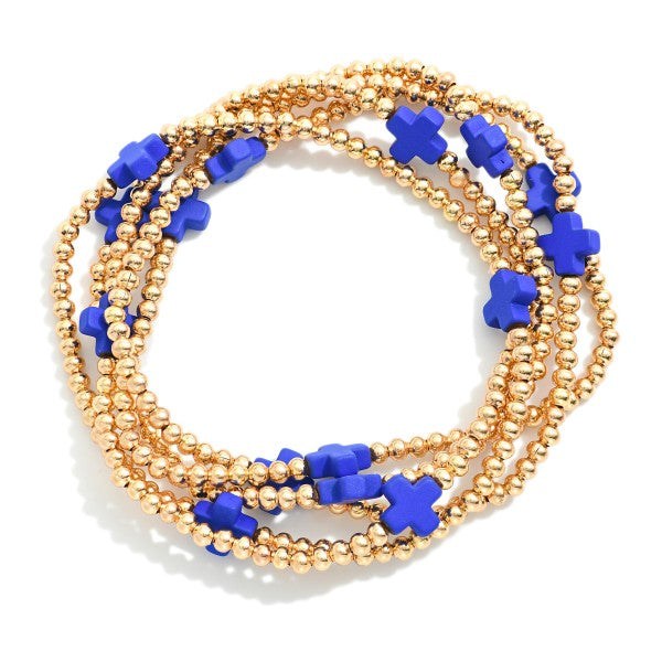 The Torrie Bracelet Stack - Blue