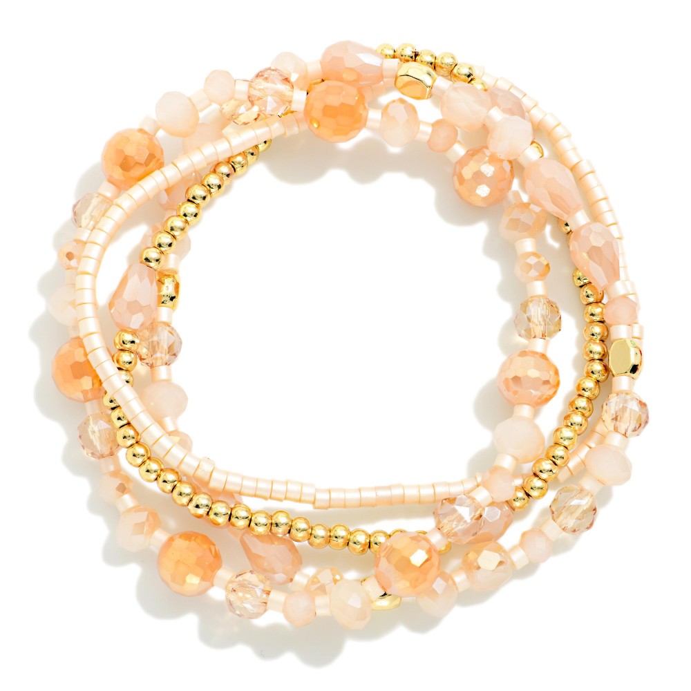 The Tailynn Bracelet Stack - Tan