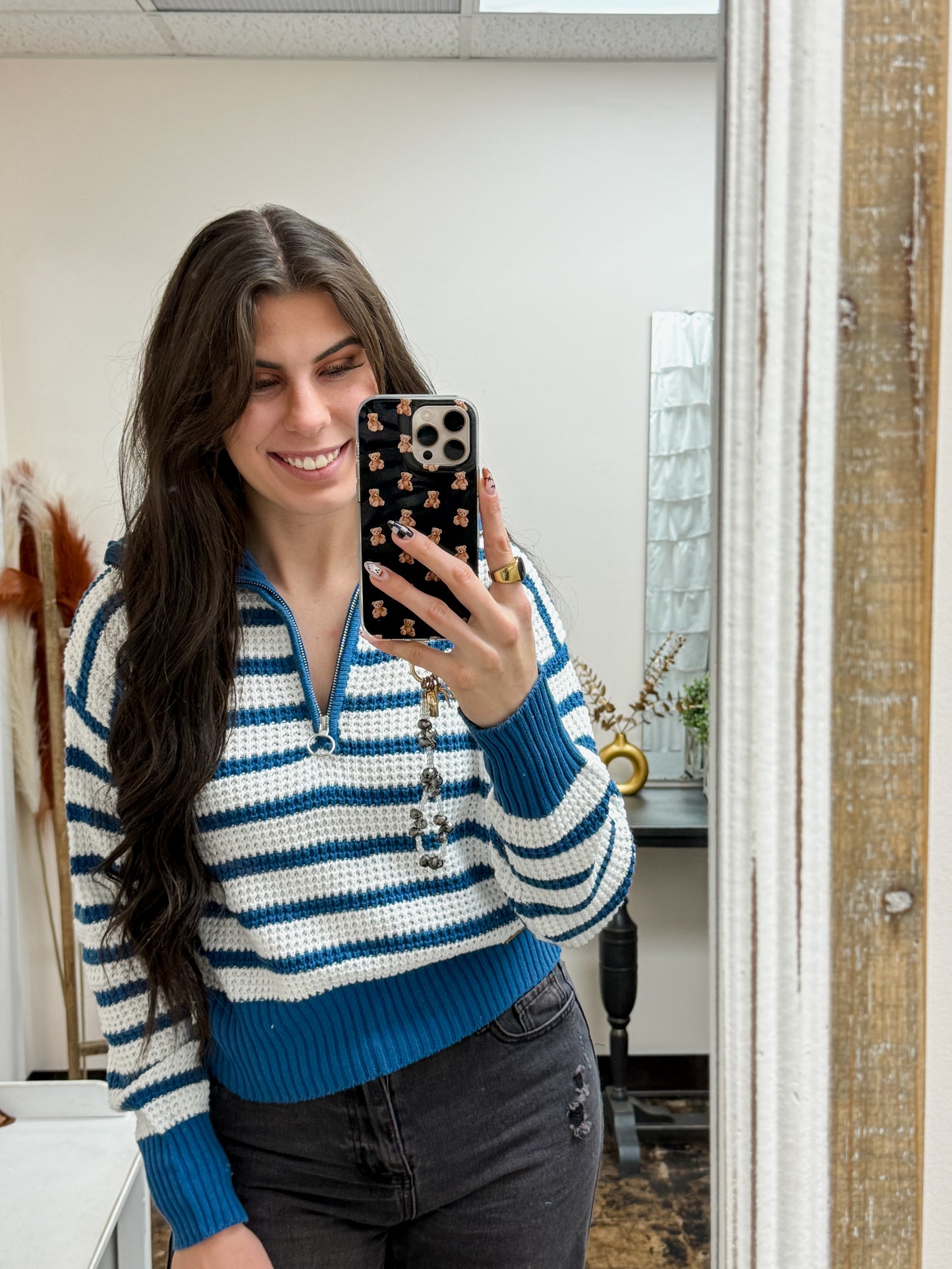 Simply Southern - Iris Sweater - Dark Blue - 2025