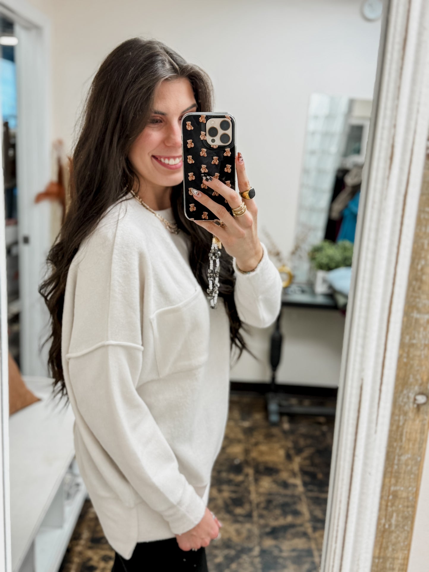 The Tangee Melange Sweater - Sand Beige