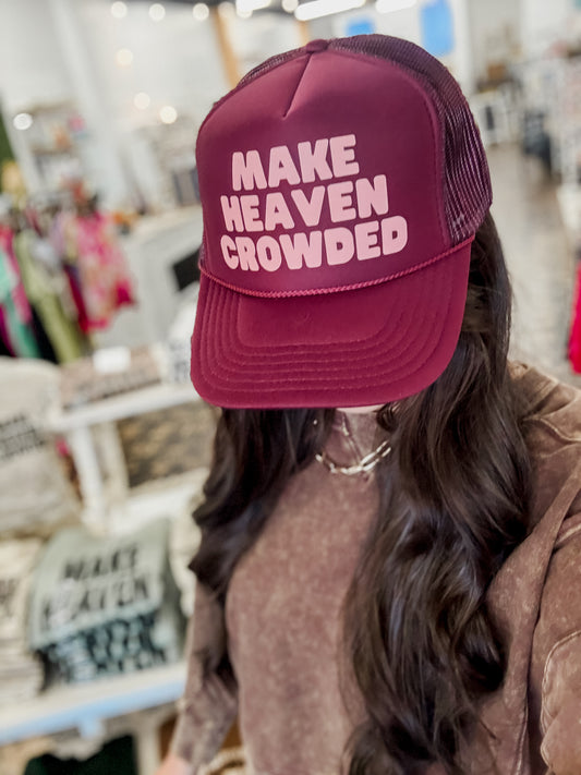 The Make Heaven Crowded Trucker Hat - Plum