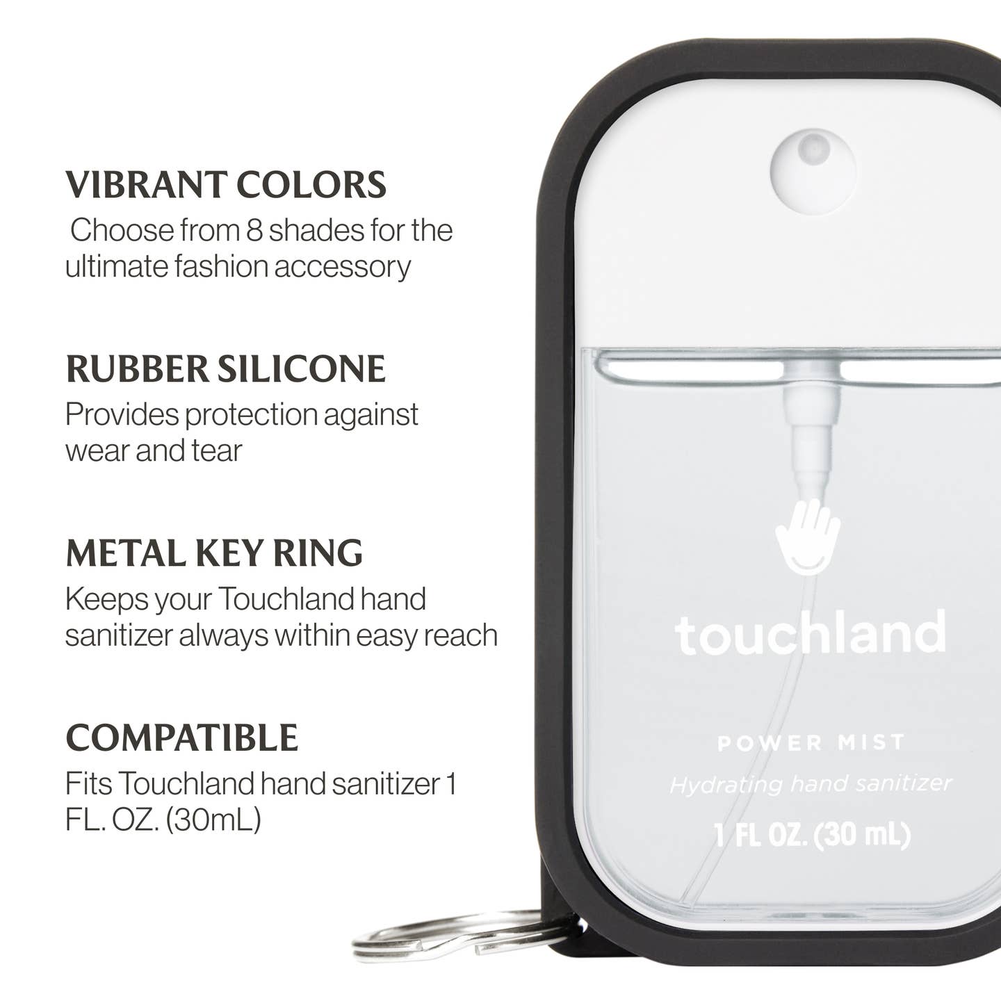 Touchland - Hand Mist Case - Jet Black