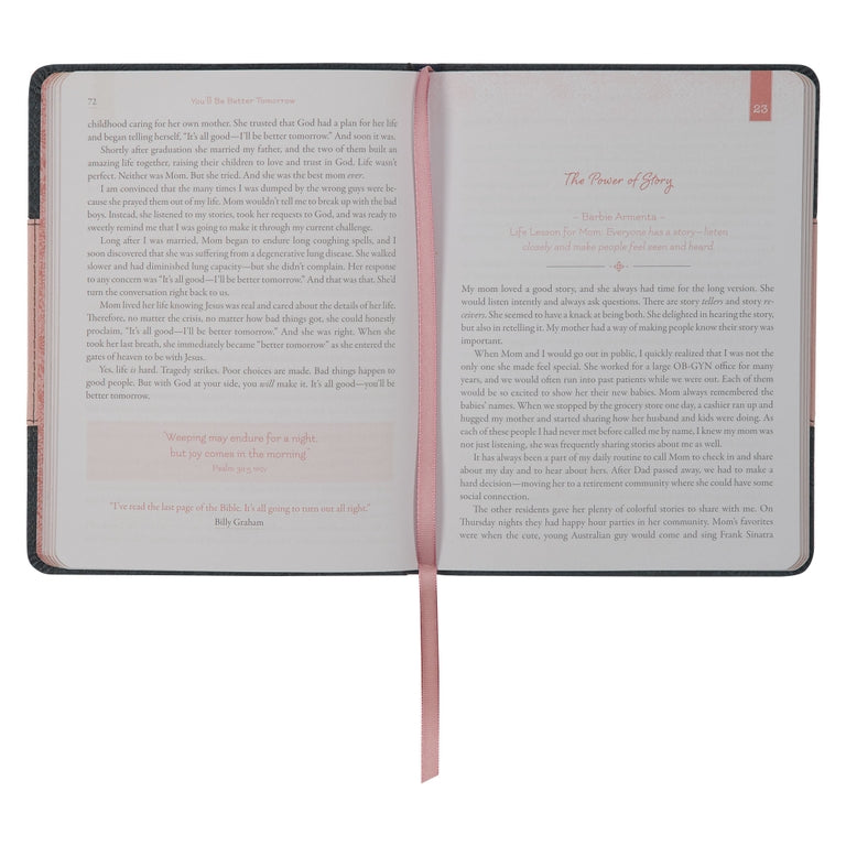 Life Lessons For Moms Faux Leather Gift Book