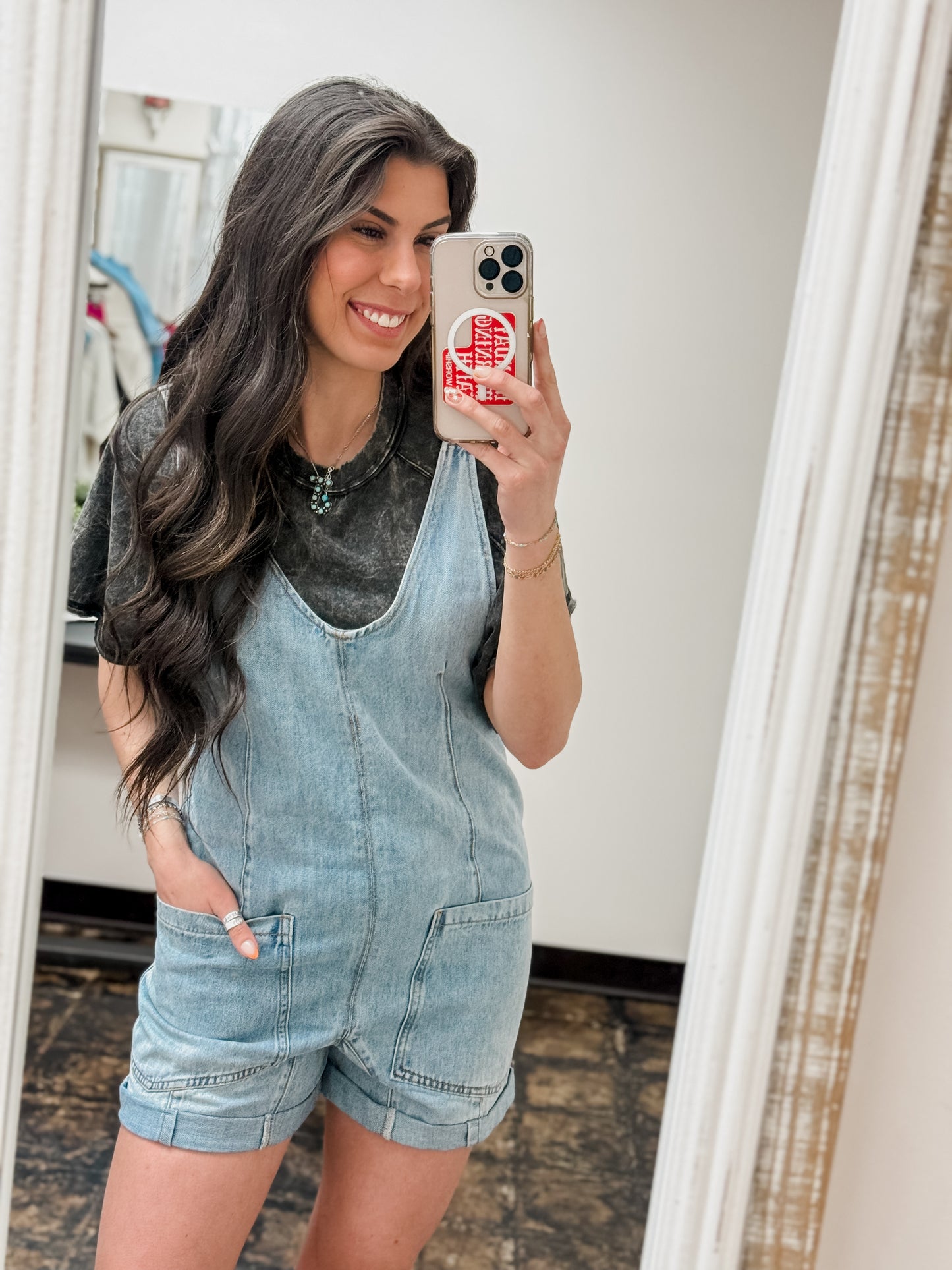 FINAL SALE - The Darla Denim Overalls