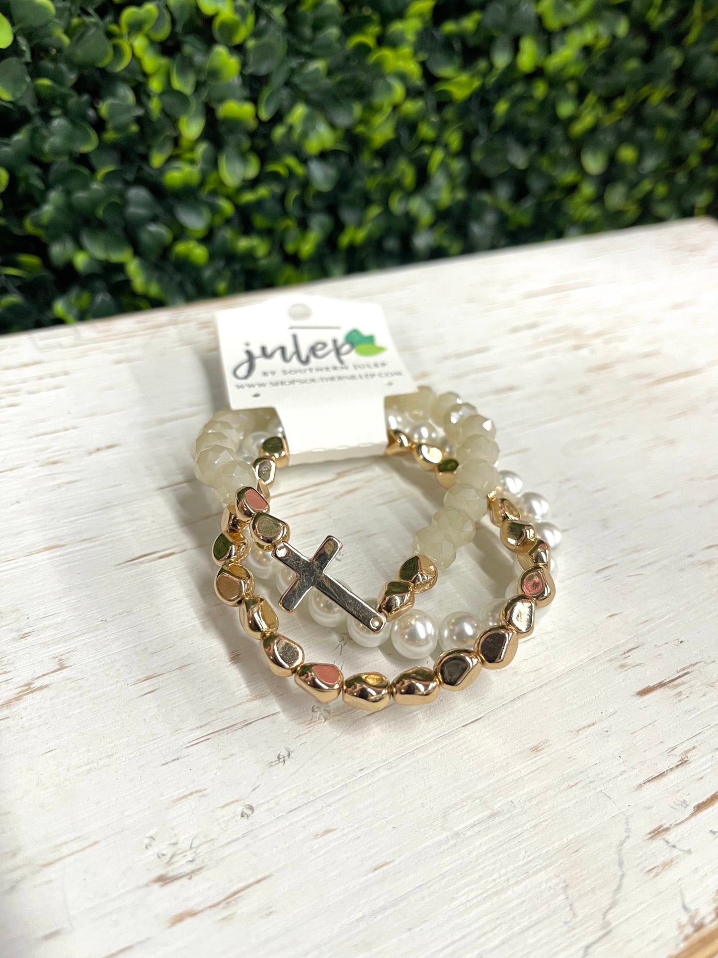 The Luci Bracelet Stack - Natural