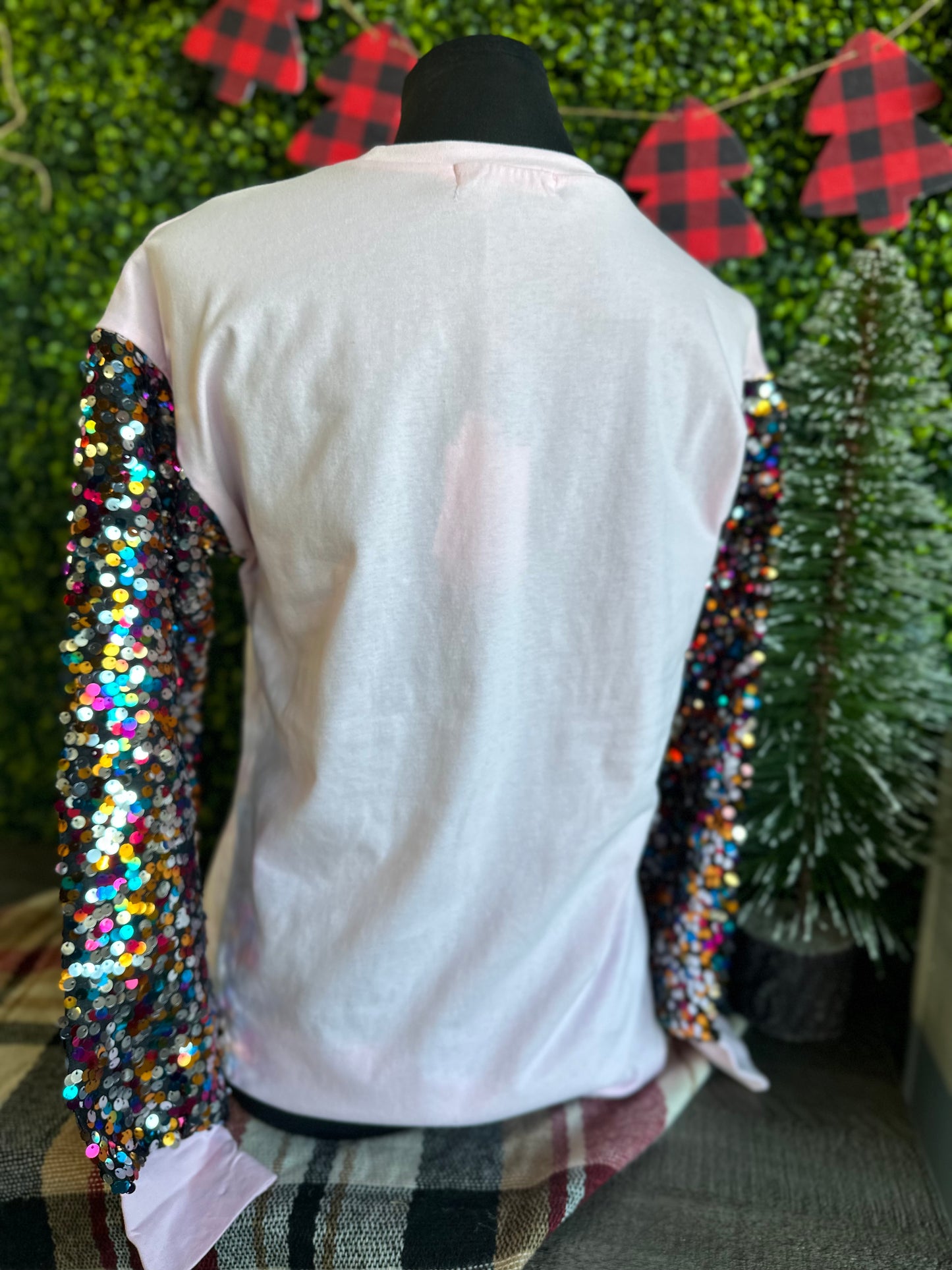 The Santa Sequin Top