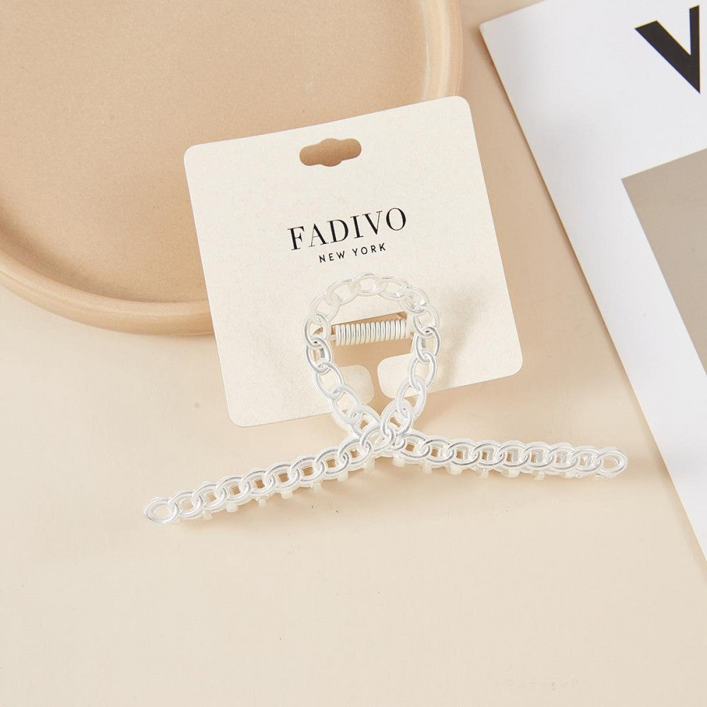 The Clara Metal Chain Hair Claw Clip