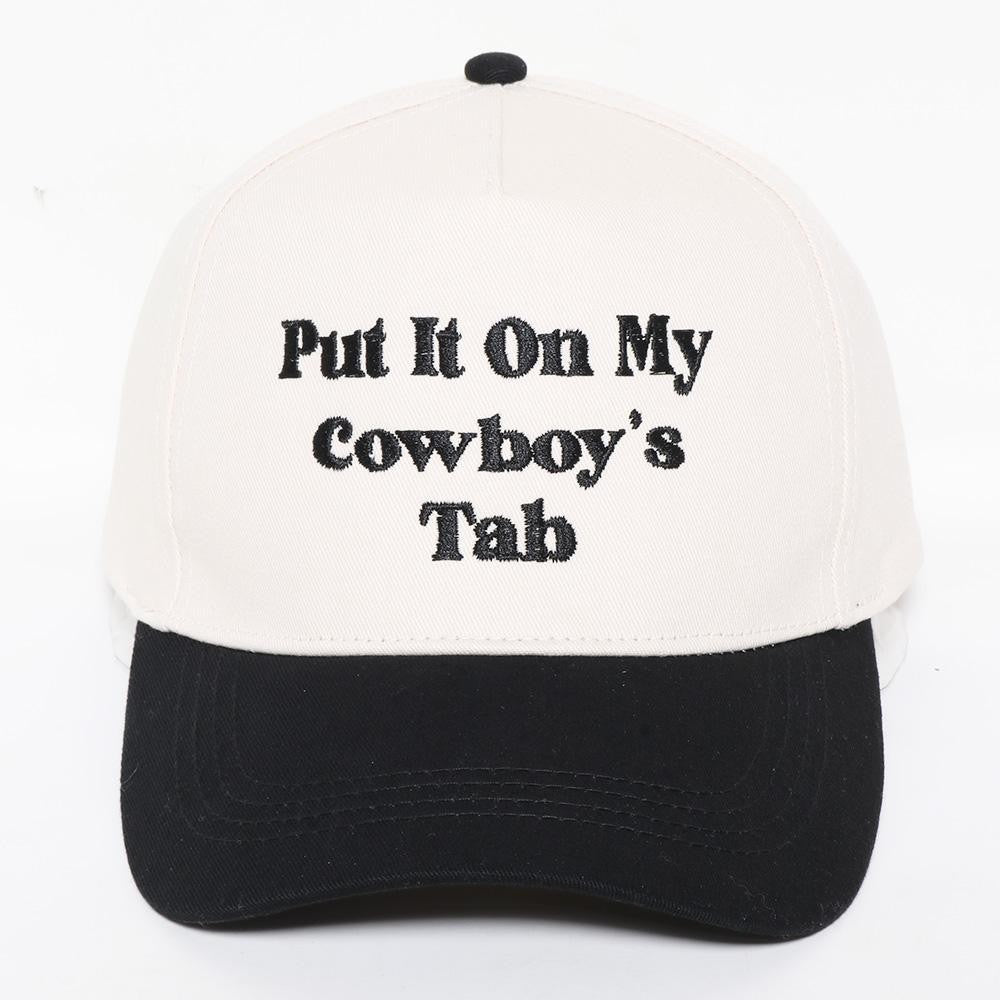 The Put It On My Cowboy's Tab Hat - Black