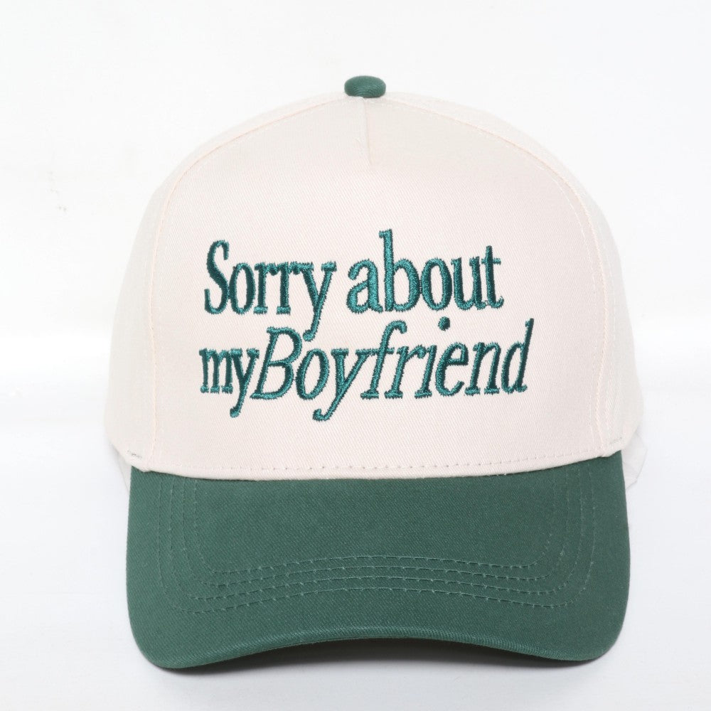 The Sorry About My Boyfriend Hat - Green