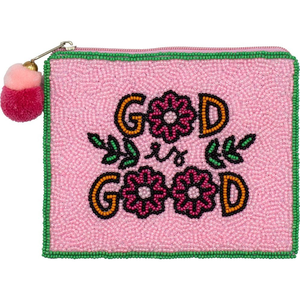 The God is Good Seed Bead Pouch