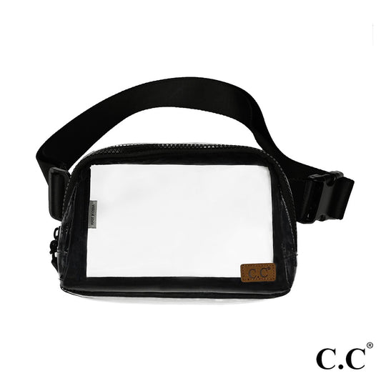 The CC Clear Belt Bag - Black