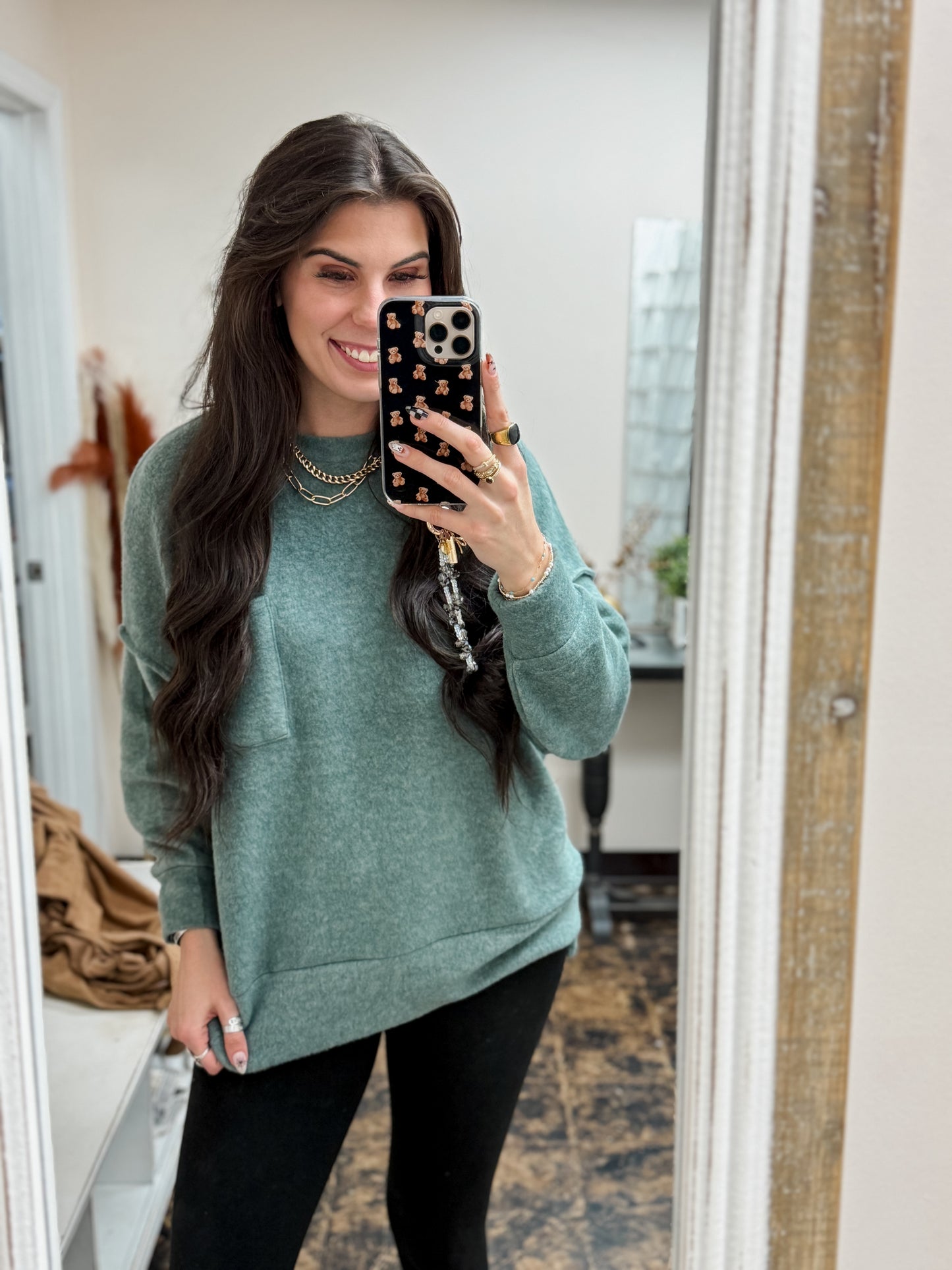 The Tangee Melange Sweater - Ash Jade
