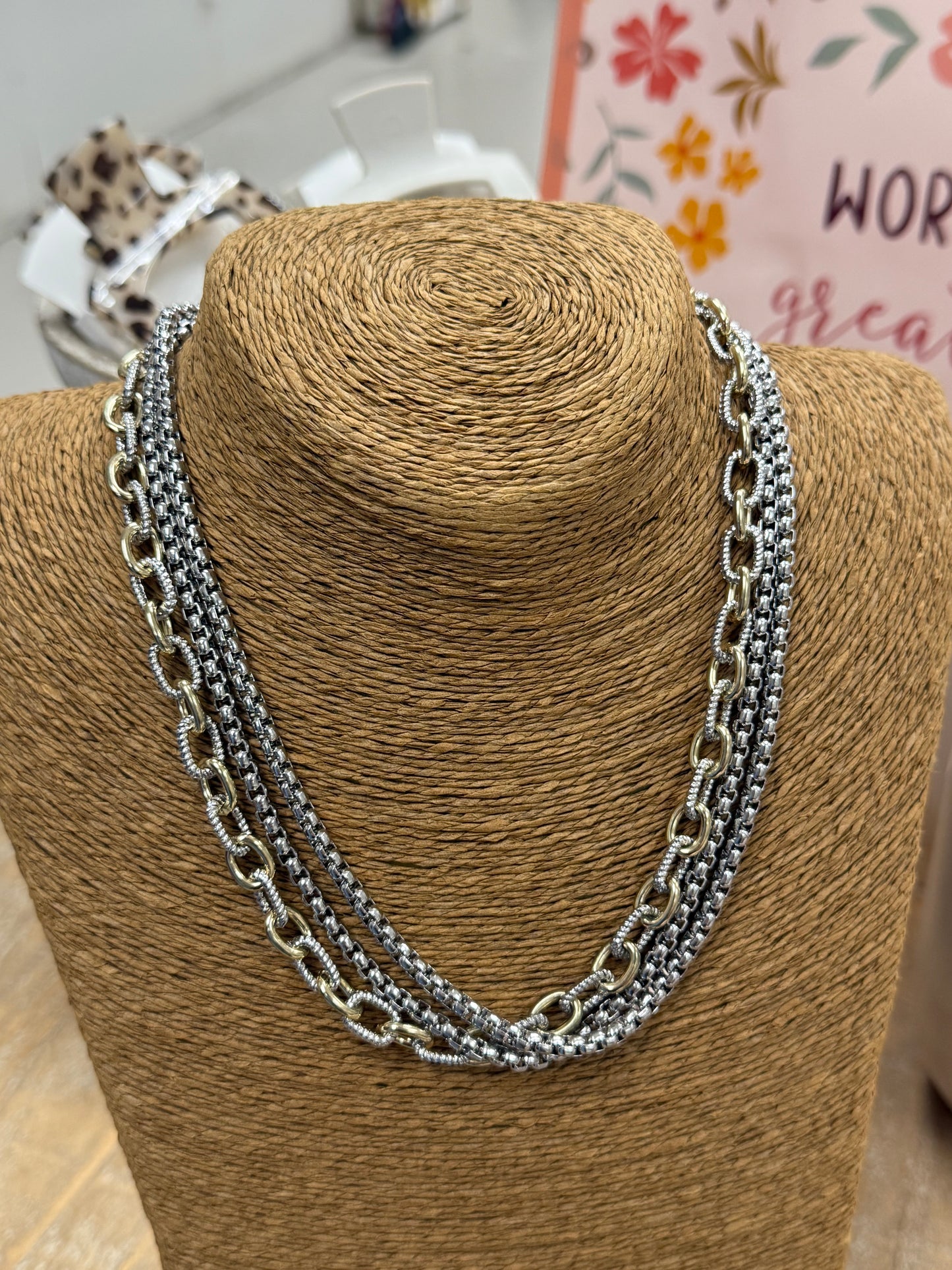 The Jayne Necklace - Silver/Gold