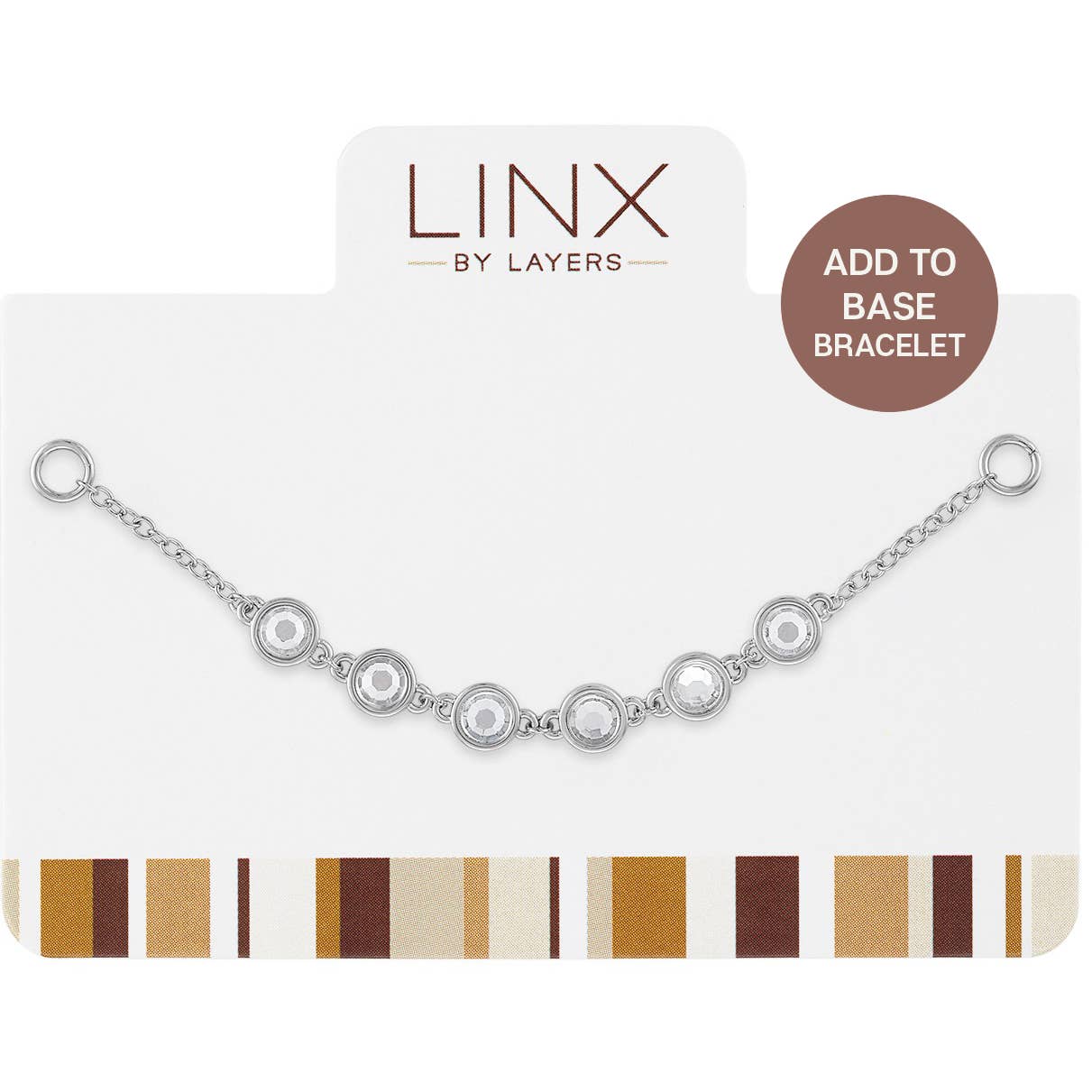 LINX - Add On - Silver Multi Crystal