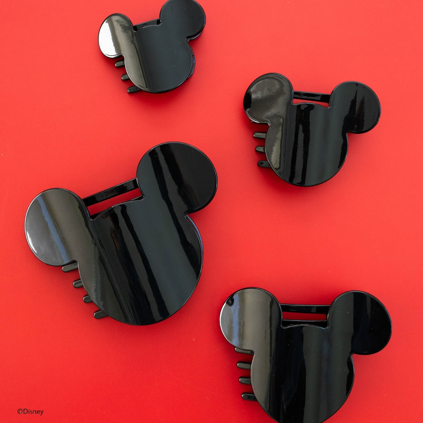 TELETIES - Medium Flat Hair Clip - Disney: Mickey Mouse Shaped