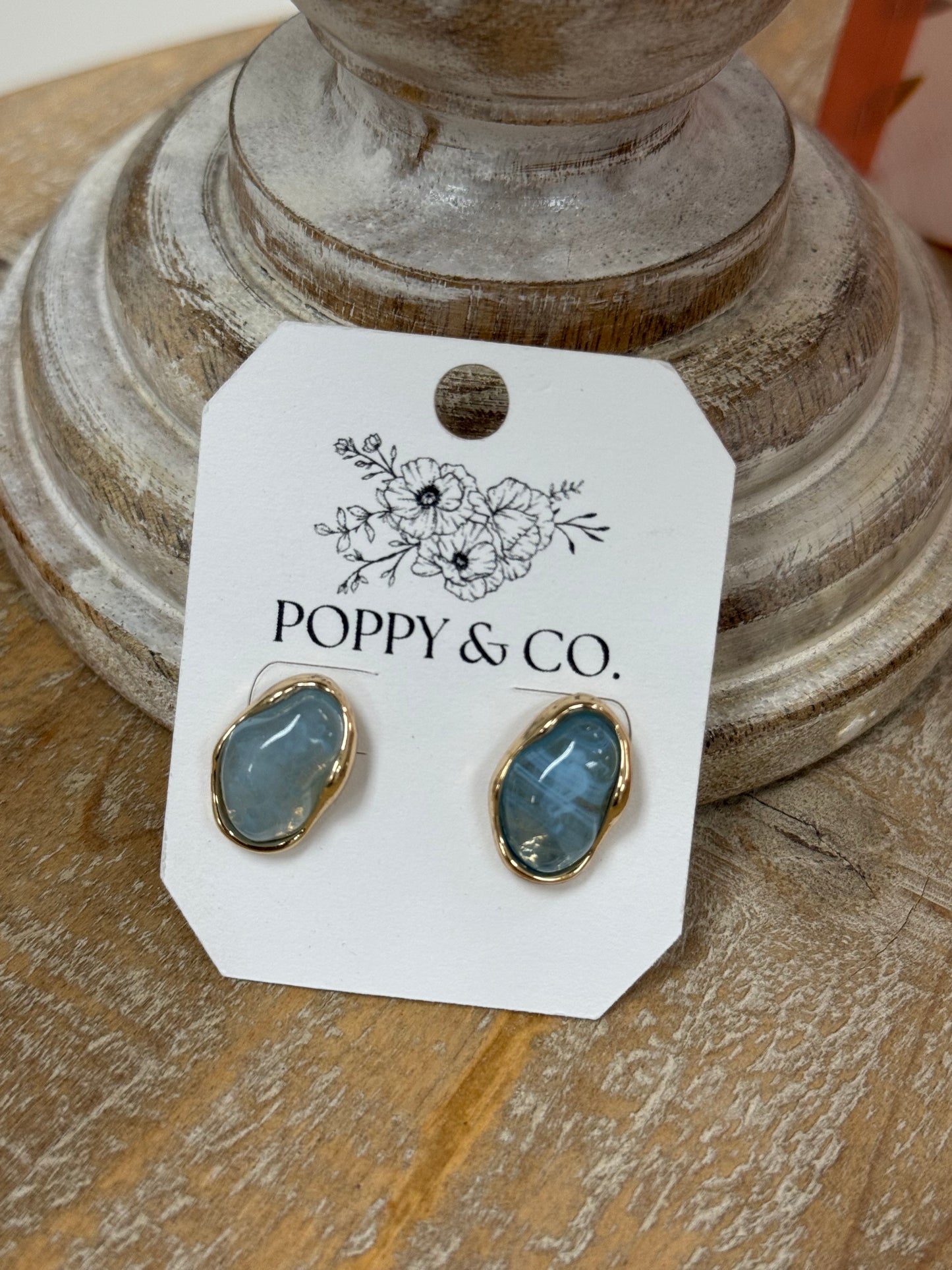The Jonnie Earrings - Blue