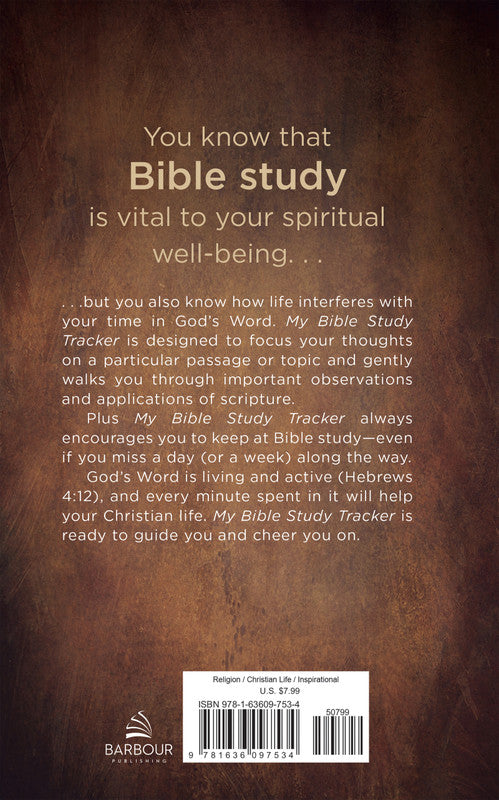 My Bible Study Tracker : Leather Forest