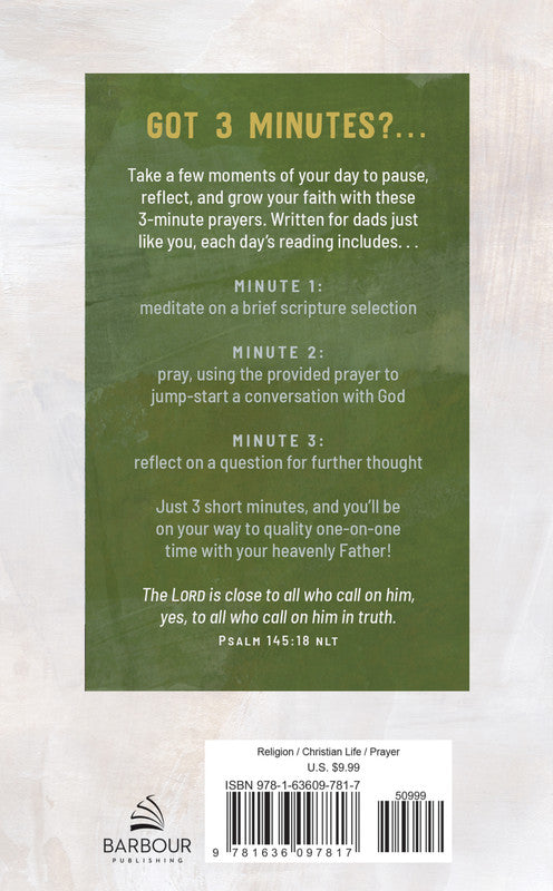 3-Minute Prayers for Dads - Hardback