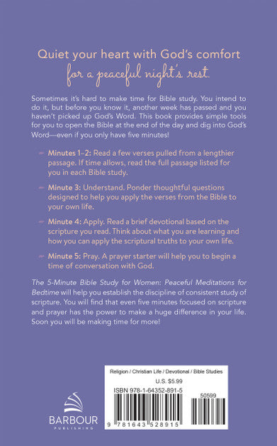 The 5-Minute Bible Study For Women - Peaceful Meditations For Bedtime