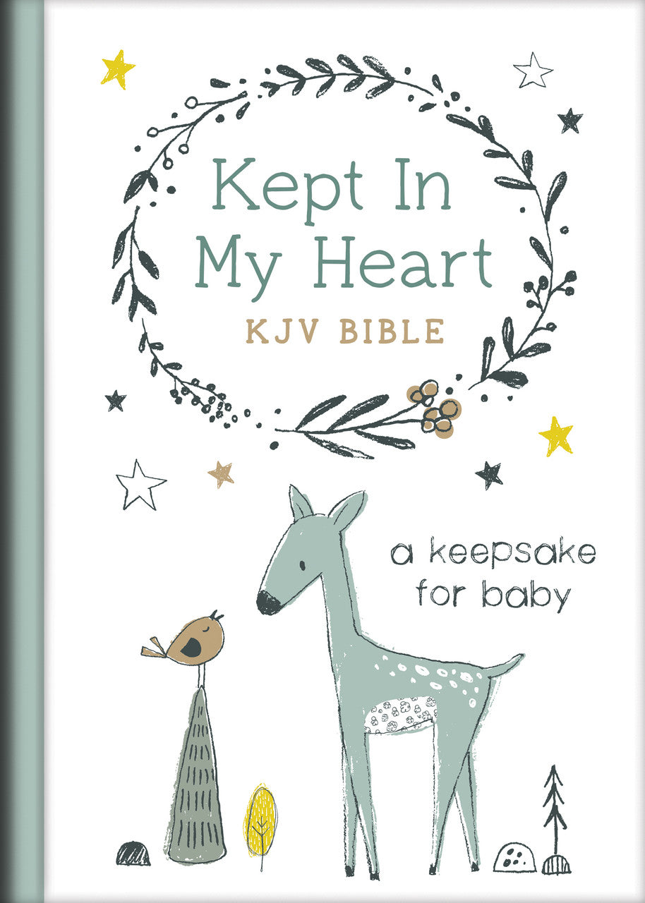Kept in My Heart KJV Bible - A Keepsake for Baby - Hazel Woodland