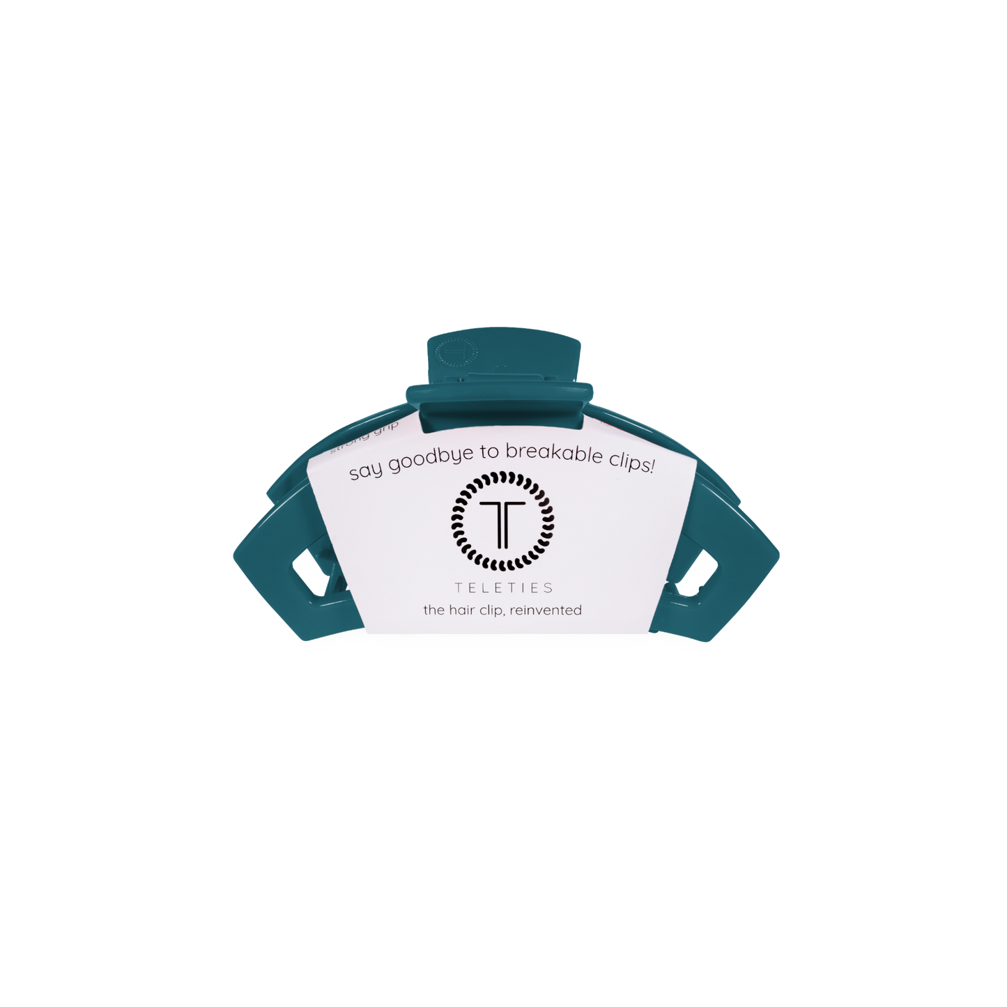 TELETIES - Open Tiny Hair Clip - Teal With It