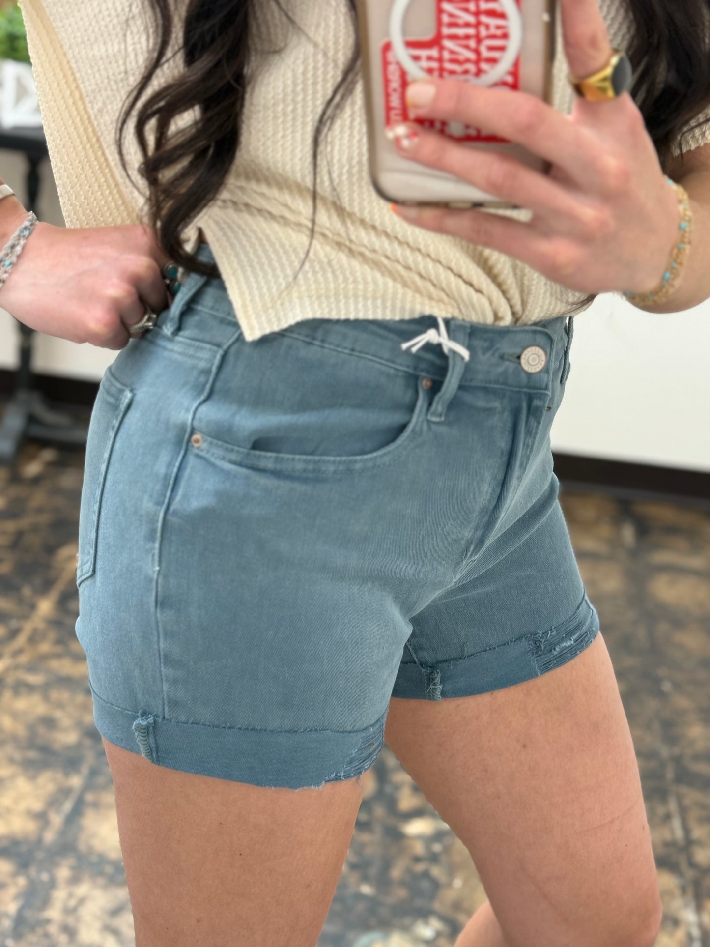 FINAL SALE - The Maia Shorts - Teal
