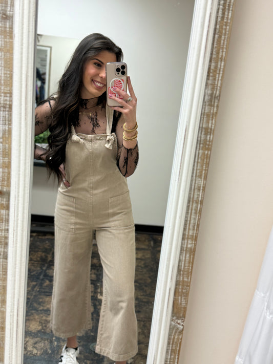 The Audri Jumpsuit - Ash Mocha