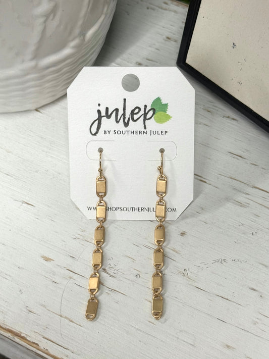 The Iliana Earrings - Satin Gold - Hypoallergenic