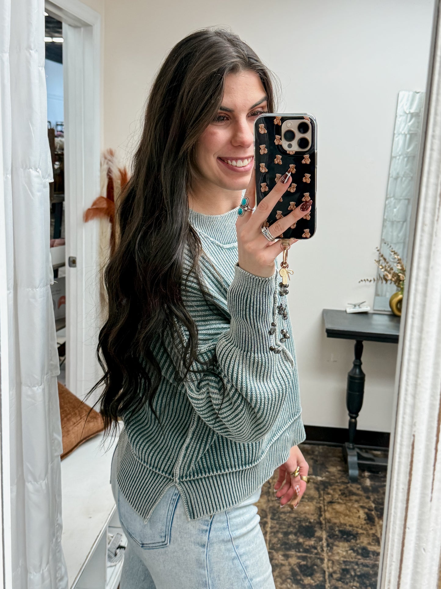 The Jolene Sweater - Ash Jade